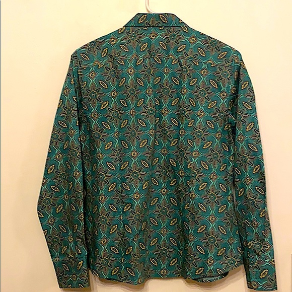 Lands’ End | Women’s Long Sleeved Blouse | No Iron Supima, Hunter GRN, Size 10P - Picture 2 of 4